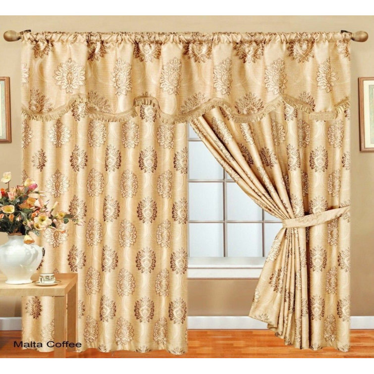 Rosalind Wheeler Anon Semi Sheer Pencil Pleat Curtain Pair Wayfair Co Uk